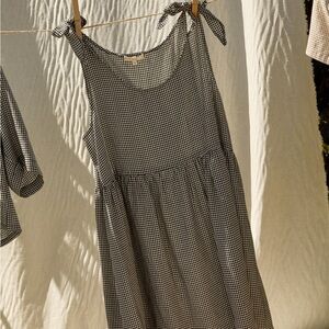 Whimsy + Row Monochrome Gingham Top